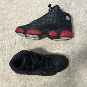 Air Jordan Black and Red Sneakers